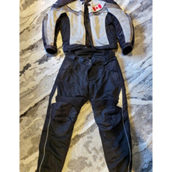 Tourmaster Fabric Jacket And Pants All - - year Riding Suit - Picture 5 of 6